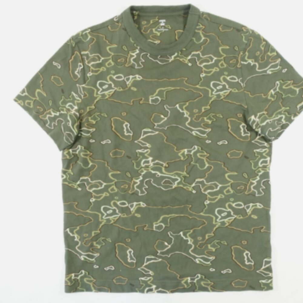 Mode Of One Men Camo Military Tee T-Shirt Short Sleeve Size S